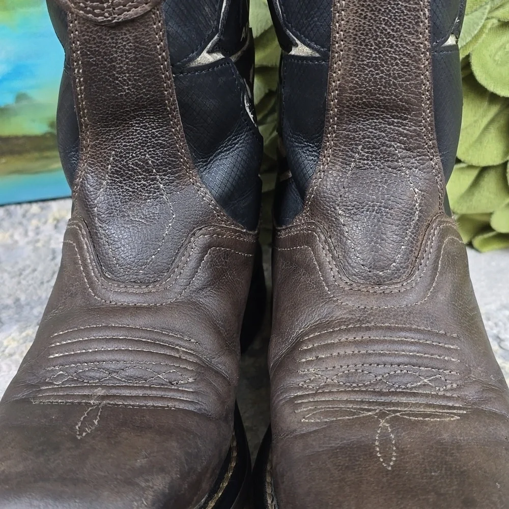 Ariat Boots Youth Sz 2 Workhog XT Vented Bold Wiggle Room Leather